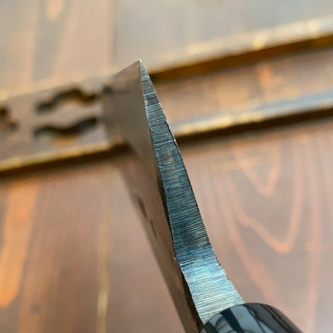 Tosa Tadayoshi Ryo Deba 150mm Aogami 1 Walnut/PC Double Bevel Ambidexterous