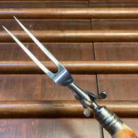 Bear Brand Carving Set Stainless & Stag 1930s-50s