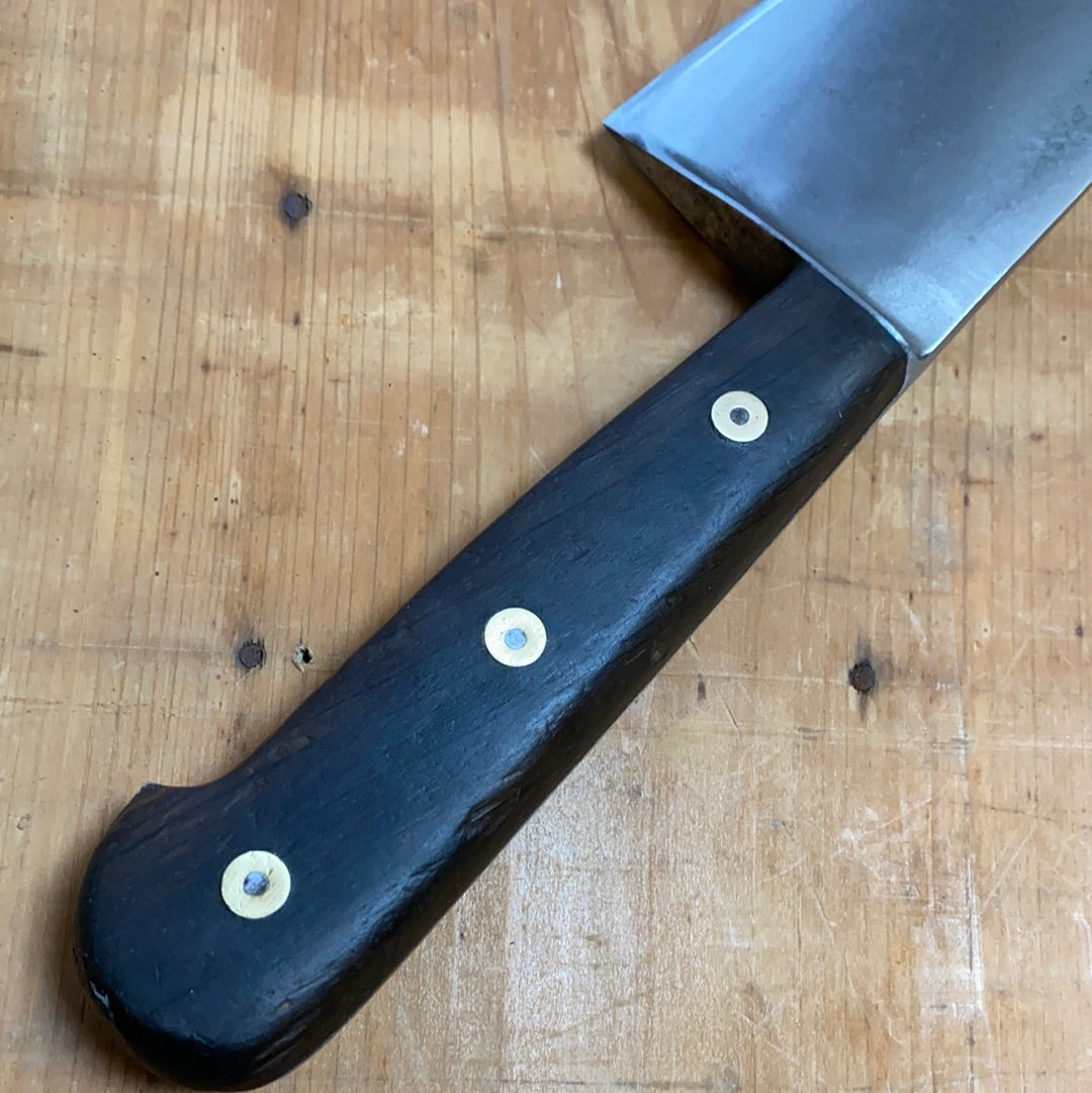 Unmarked 12.25” Chef Knife Carbon Steel German 1920’s?