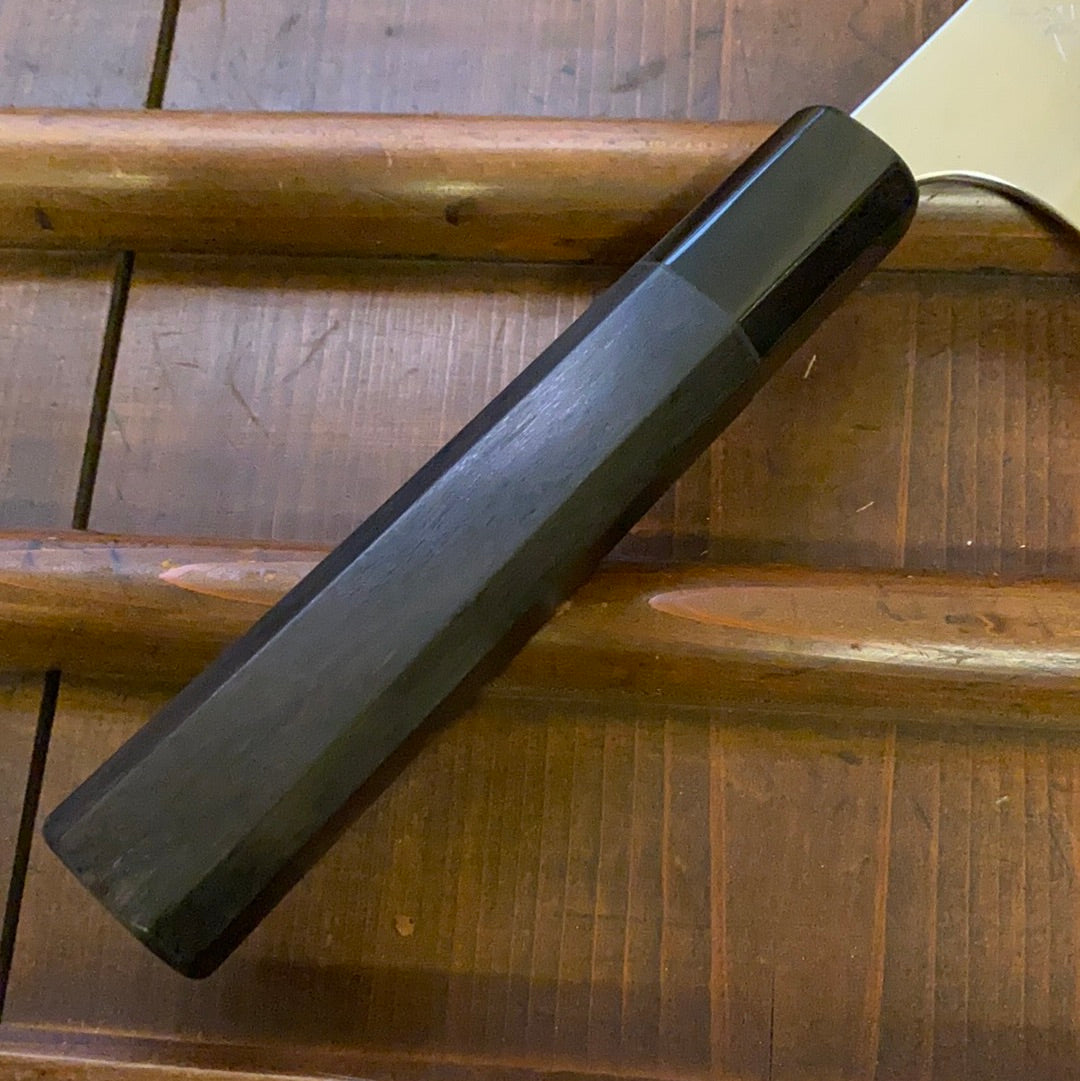 Yoshimi Kato 240mm Gyuto Stainless Clad Aogami Super Ebony Horn