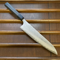 Masakage Yuki 240mm Gyuto Stainless Clad Shirogami 2 Blk Pakka Handle