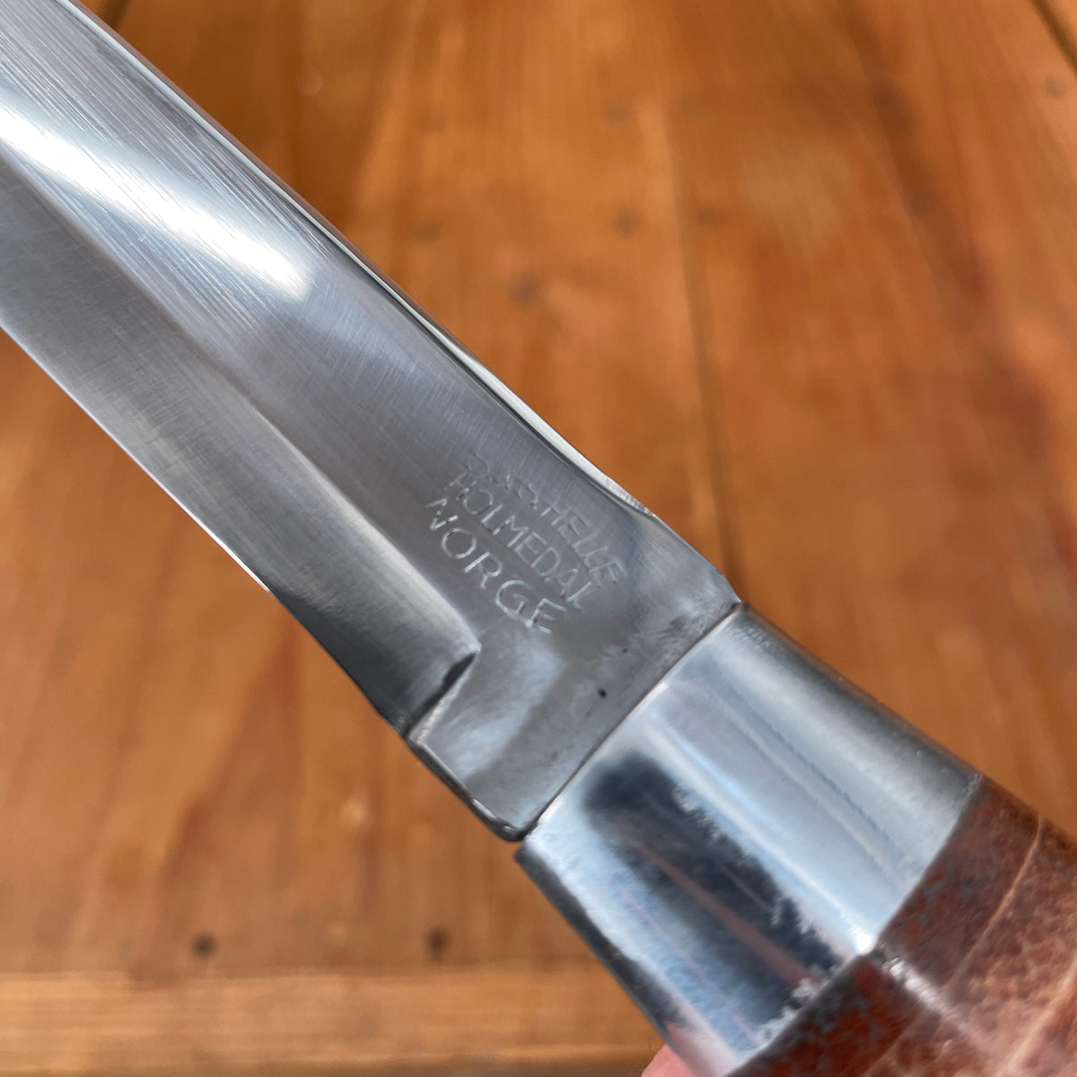 New Old Stock S. & S. Helle Holmedal Norway 115mm Knife Carbon