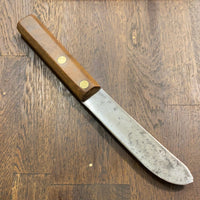 P Emrich Cin, Oh Est. 1856 5.5” Bullnose Carbon Steel Beech Antique