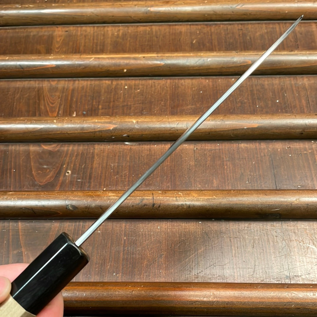 Sakai Kikumori 'Kikuzuki Kasumi' 180mm Santoku - Shirogami 2