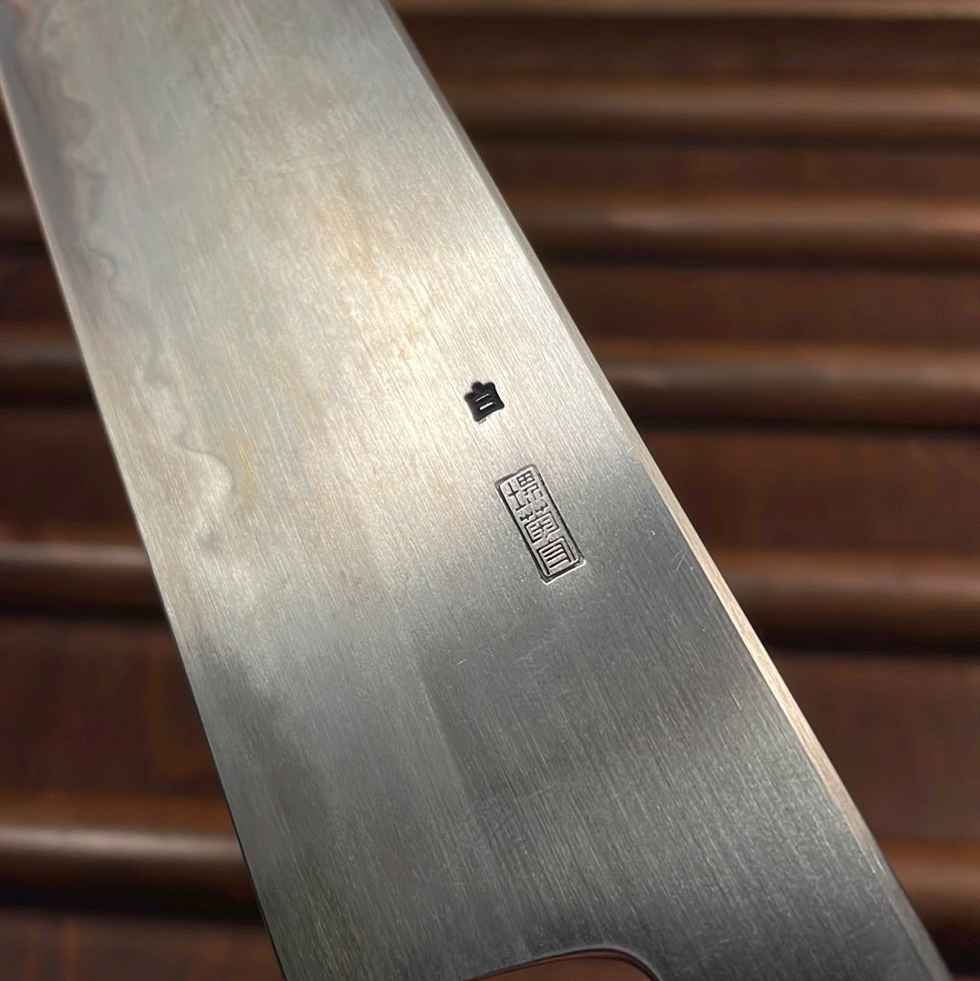 Sakai Kikumori 'Kikuzuki Kasumi' 180mm Kiritsuke Santoku - Shirogami 2