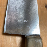J A Henckels 10” Chef Knife Carbon Steel 1950’s-60’s 225-10”
