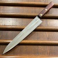 Masakane Vintage 240mm Kanto Gyuto Carbon Steel Rosewood 1960s