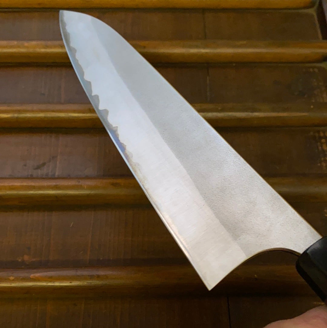 Yoshimi Kato 240mm Gyuto Stainless Clad Aogami Super Ebony Horn