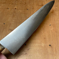 American 8" Chef Knife Carbon Steel & Beechwood LF&C? ~1920's-50's