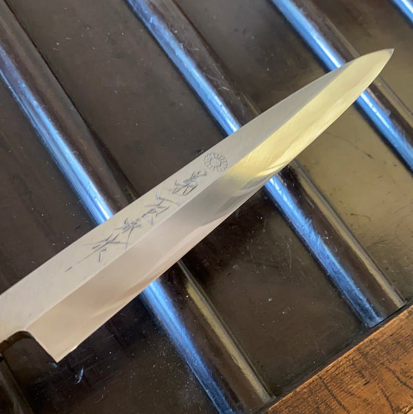 Kikuichi Kasumi 240mm Yanagi Shirogami 2 W Saya