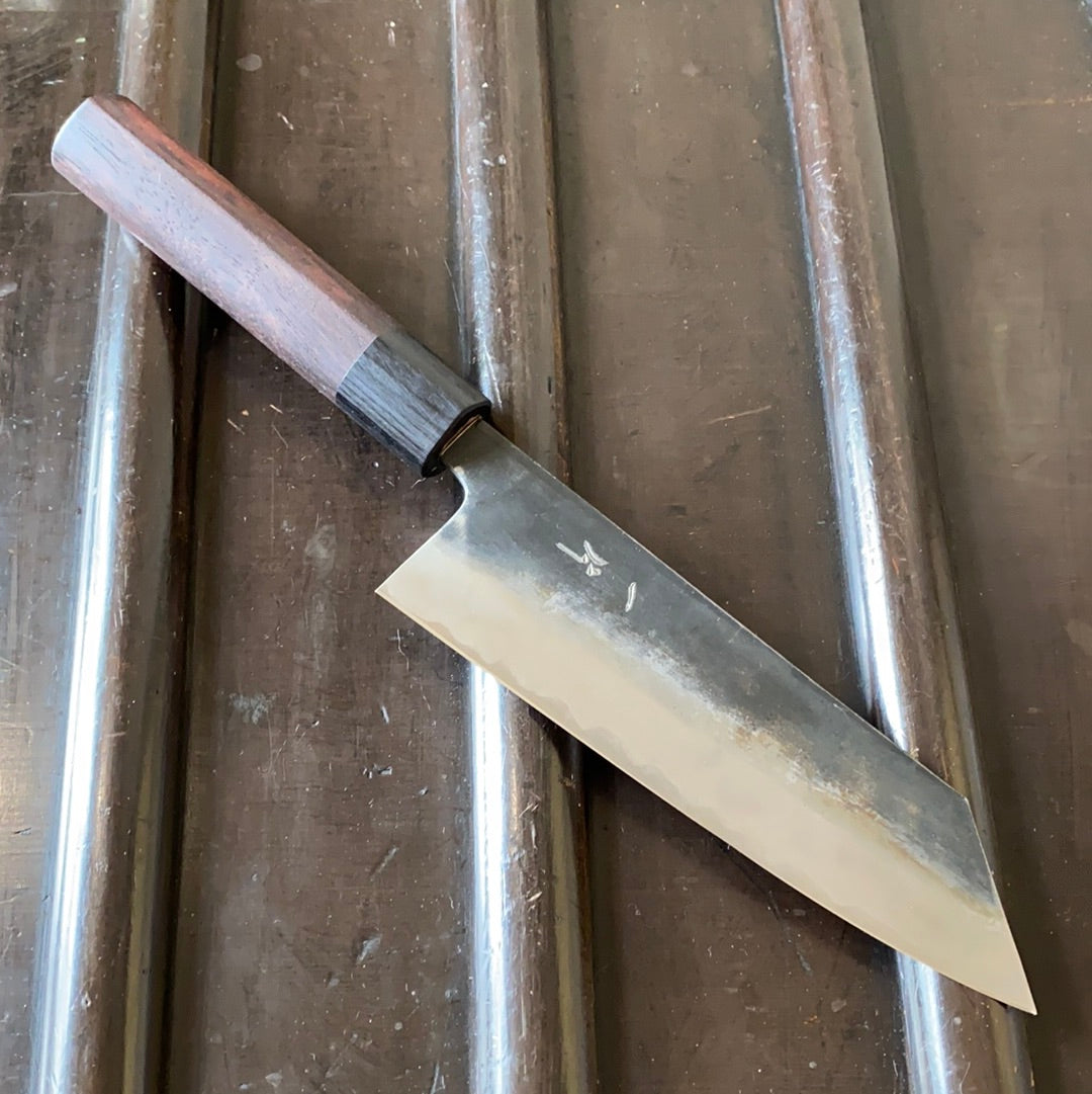Hitohira MS 170mm Bunka Iron Clad Shirogami #2 Kurouchi Rosewood