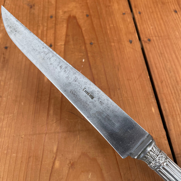 Antique Thiers Carving Set Carbon Steel & Silverplate