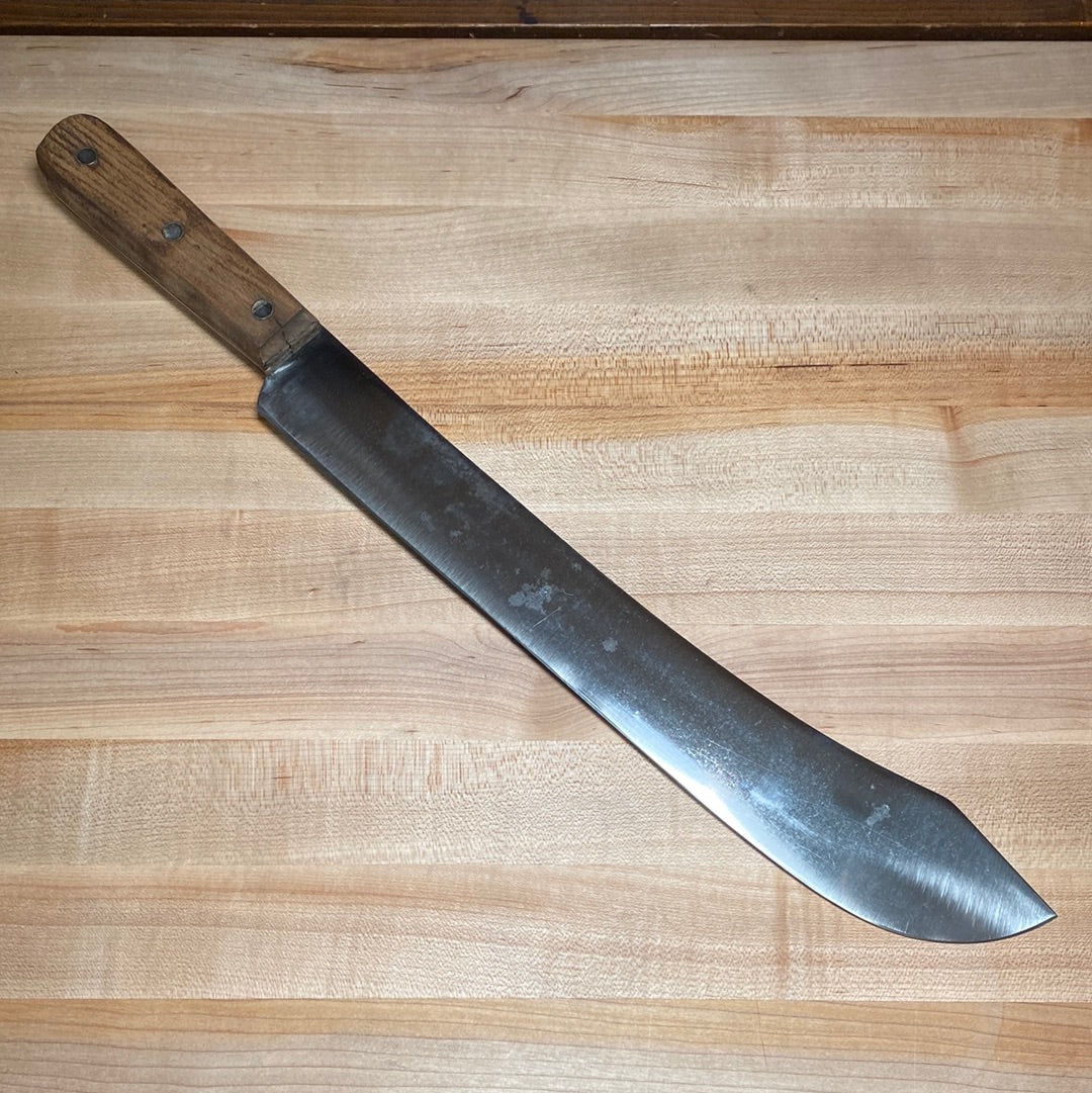 Hyde 14" Bullnose Butcher Carbon Steel 1930's-50's