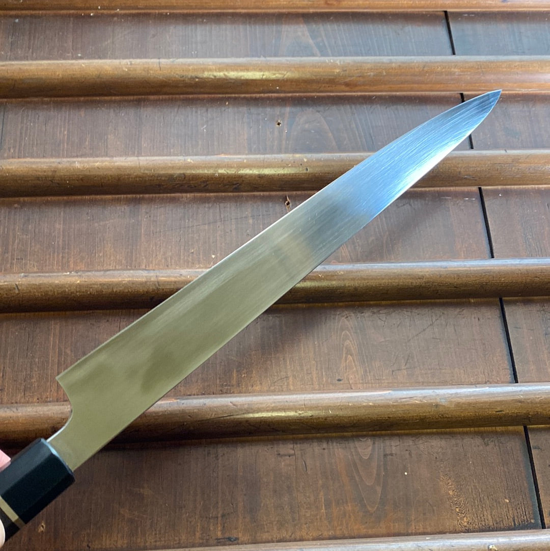 Tsourkan Knives 280mm Sujihiki AEB-L Rosewood (?) & Horn Handle