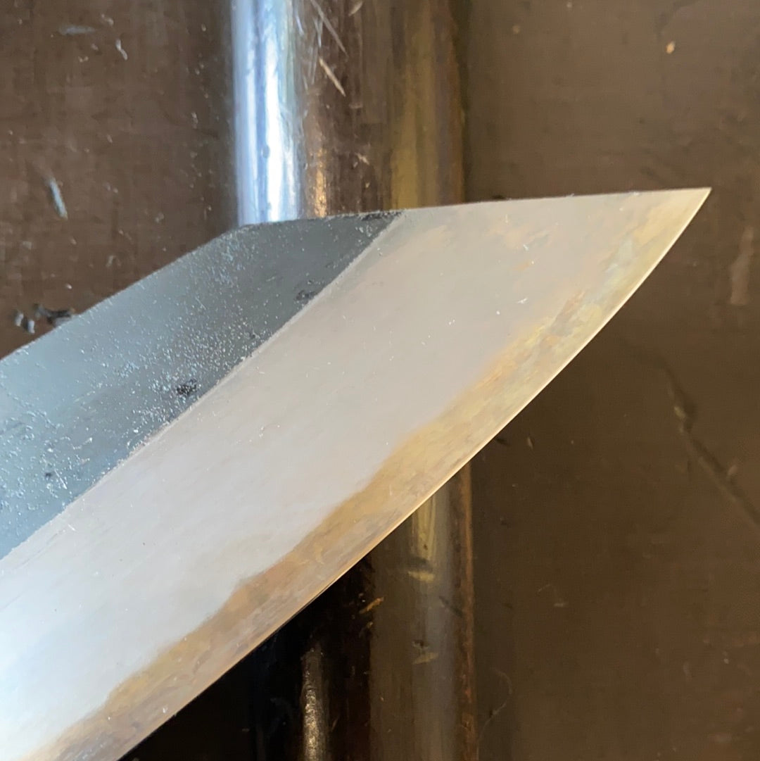 Hitohira Togashi 210mm Kiritsuke Gyuto Shirogami 2 Kurouchi Tagayasan Handle W Saya