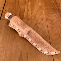 S. & S. Helle Holmedal Norway New Old Stock 112mm Knife - Laminated Carbon Steel