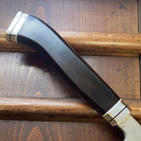 Hitohira Tanaka Kyuzo 240mm Gyuto Aogami 1 Damascus Ebony Handle (Fusion)