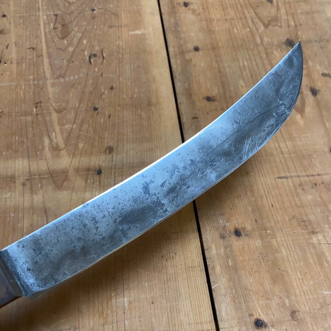 Unmarked 10” Scimitar Carbon Steel American 1930’s-60’s