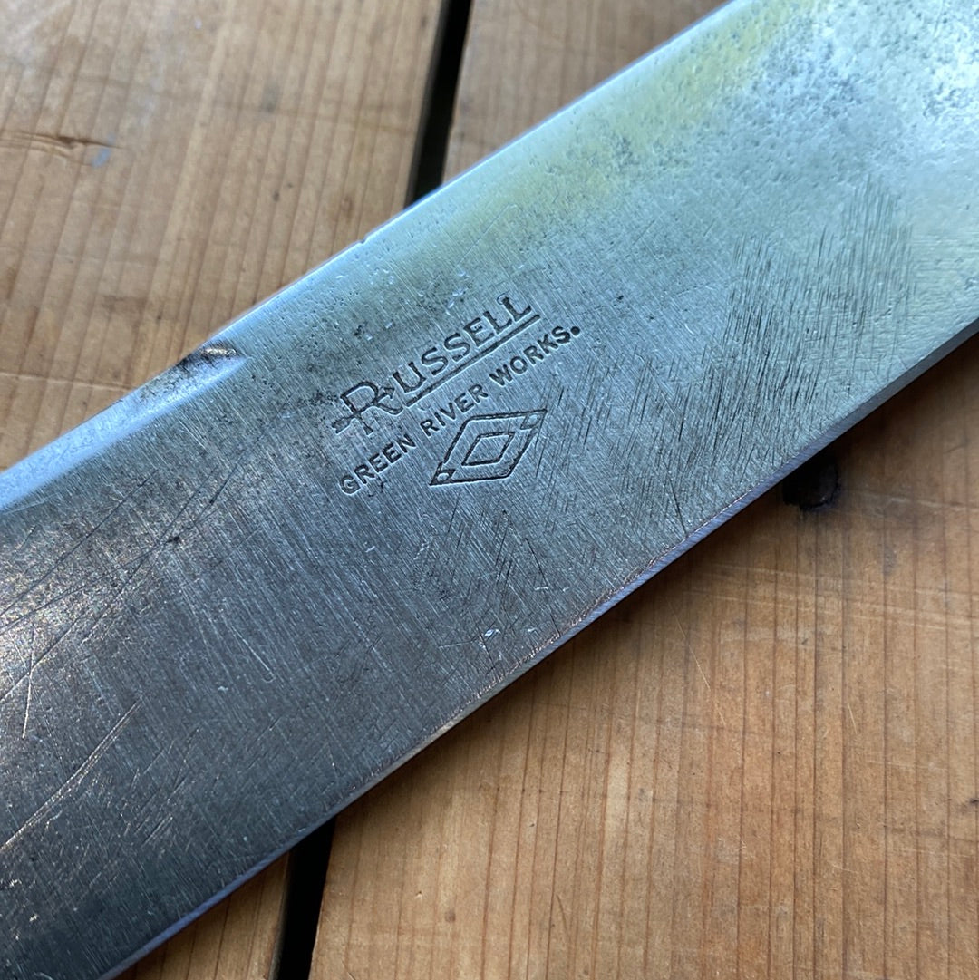 J Russell Green River Works 8” Bullnose Scimitar Carbon 1920s