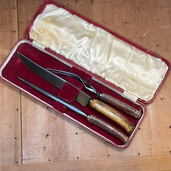 Meridan Cutlery Co Carving Set 1875-1925