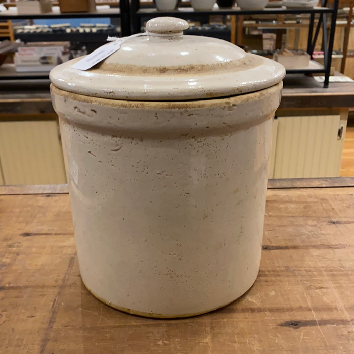 Vintage Stonewear Crock With Lid USA