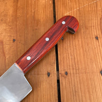 J Adams 8" Chef Knife Carbon Steel Pinned Padauk Wood