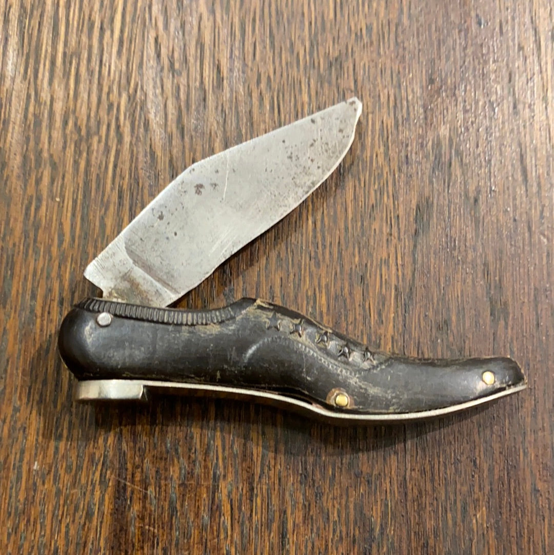 Le Dé a Joue(R?) French Figural Men’s Shoe Knife 2 5/8” 1920’s?