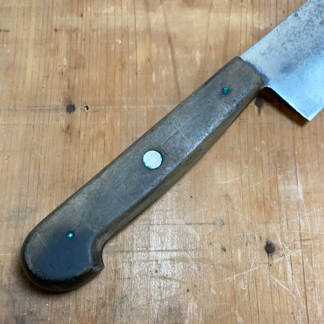 J A Henckels 10” Chef Knife Carbon Steel 1950’s-60’s 225-10”