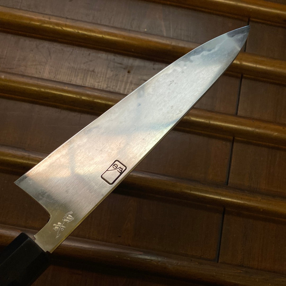 Sakai Konosuke Fujiyama FM 210 Gyuto Shirogami 2 - Ground by Myojin Naohito w saya