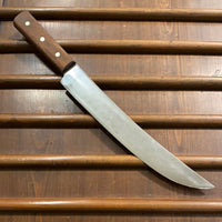 Unmarked 12” Scimitar Carbon Steel American 1930-60s