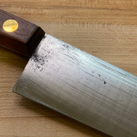 K Sabatier New Old Stock 8" Plate-Semelle Chef Hand Forged Carbon Steel Rosewood Handle