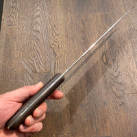 Hammer Forged 10.5” Chef Knife Carbon Steel 1930’s-60’s Rosewood Handle