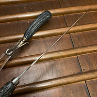 Joseph Wostenholm & Sons Sheffield (1813-1876) Shear Steel Carving Knife & Mis Matched Fork