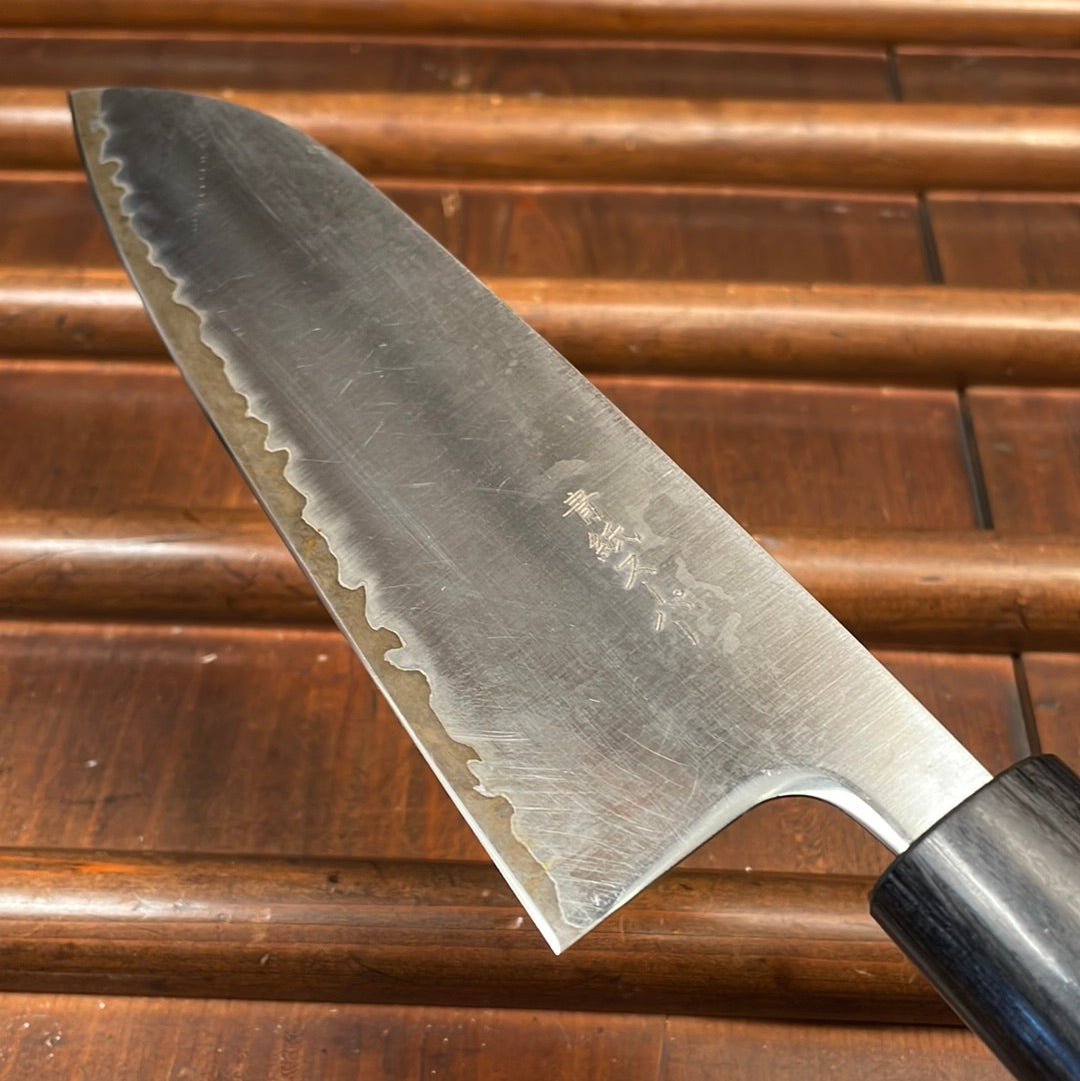 Ohishi Stainless Clad Aogami Super 165mm Santoku W Box