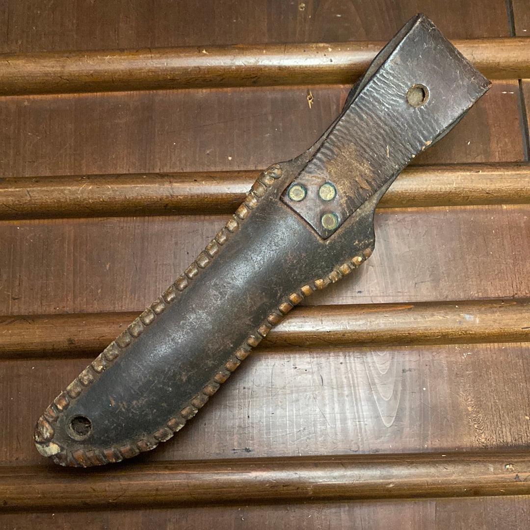 Morseth 5” Original Model 1 Stag Safe-Lok Sheath - Norway / Washington USA 1950’s