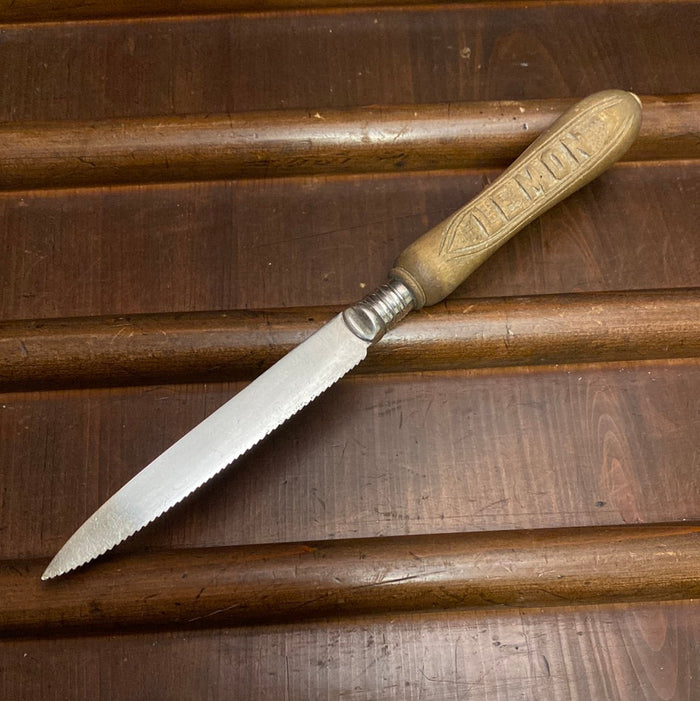 John Sanderson & Son Lemon Knife Silverplate Sheffield 1887-1927