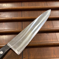Unmarked Sabatier 10” Chef Knife Carbon Steel 1970s-80s