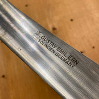 Gustav Emil Ern 10” Bullnose Butcher Knife Solingen Early 1980’s