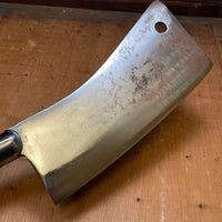 Landers Frary & Clark 10" Hogsplitter Cleaver Hand Forged Carbon Steel 1890s-1920s