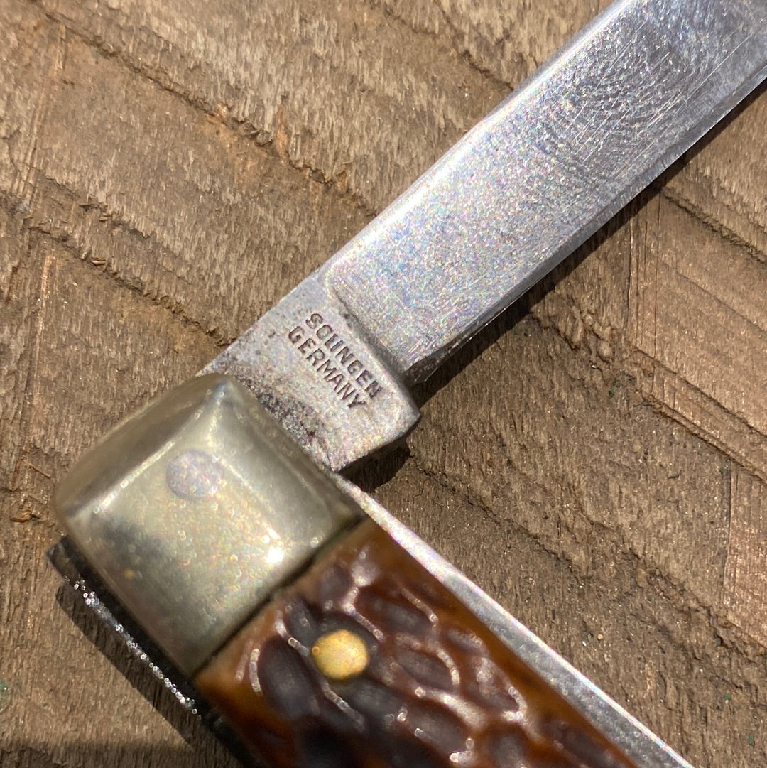 Sword & Shield 3” Stockman Folder Solingen 1960’s