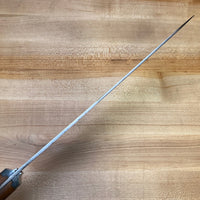 Unmarked 10” Bullnose Scimitar Carbon Steel USA 1930’s-50’s
