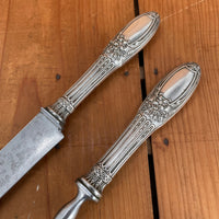 Antique Thiers Carving Set Carbon Steel & Silverplate