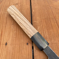 Isamitsu 240mm Gyuto Stainless Clad Shirogami 1 Kurouchi Taihei Zebrawood Handle
