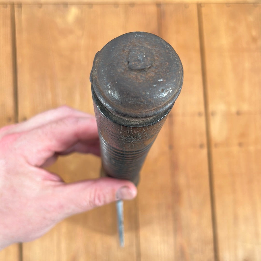 A Nittinger 10" Splitter Hand Forged Carbon Steel Turned Wood Handle ~1860's-80's