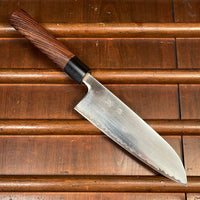 Ohishi Stainless Clad Aogami Super 165mm Santoku W Box