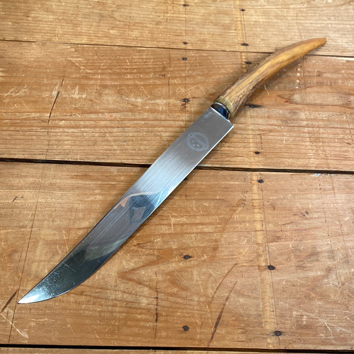 Friedr Herder 8.5” Carving Knife “Constant” Stainless Steel Stag Tip ~1950s-60s