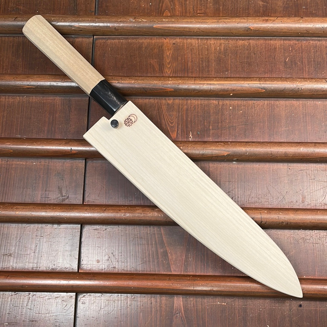 Sakai Kikumori 'Kikuzuki Uzu' 240mm Gyuto - Aogami 1