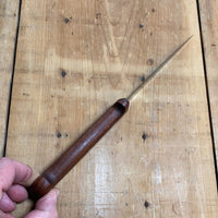 Unmarked 5.25” Boning Knife Stiff Carbon Steel Rosewood Handle -German 1960’s?