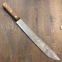 Unmarked 14” Bullnose Butcher Knife USA 1920’s?