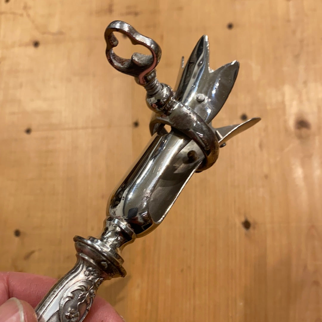 French Gigot Roast Holder Silverplate